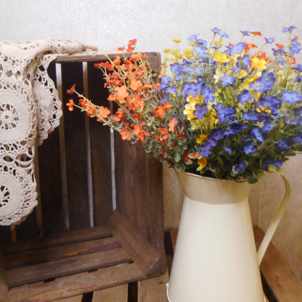 Artificial Wild Flower Plants Blue 62cm Artificial Flowers